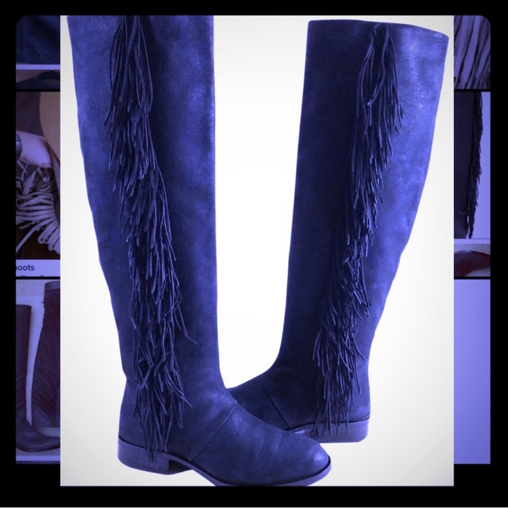 Sam Edelman fringe knee high boot
